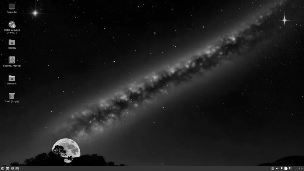 Lubuntu 24.04 LXQt desktop, a lightweight environment ideal for old computers