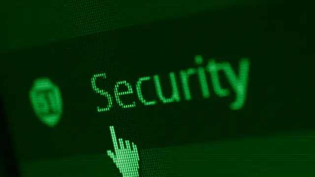Digital privacy and security concept with a lock over code