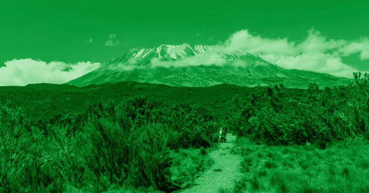 View of Mount Kilimanjaro, the mountain that inspired the name of Manjaro Linux