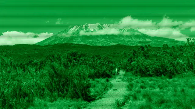 View of Mount Kilimanjaro, the mountain that inspired the name of Manjaro Linux