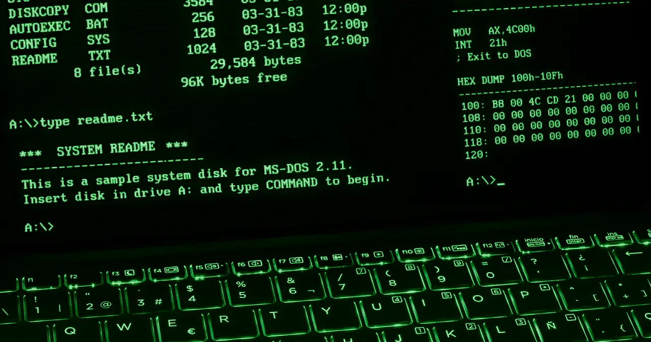 Vintage green-phosphor computer terminal evoking the early days of UNIX