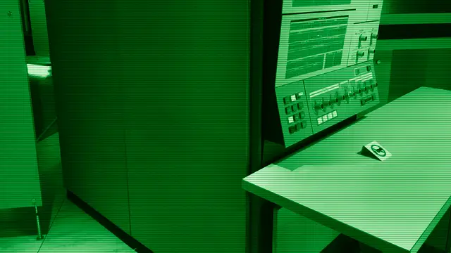 An IBM System/360 Model 30, the hardware OS/360 was written for