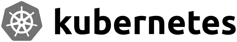 Kubernetes logo, the seven-spoked helm of the container orchestration project