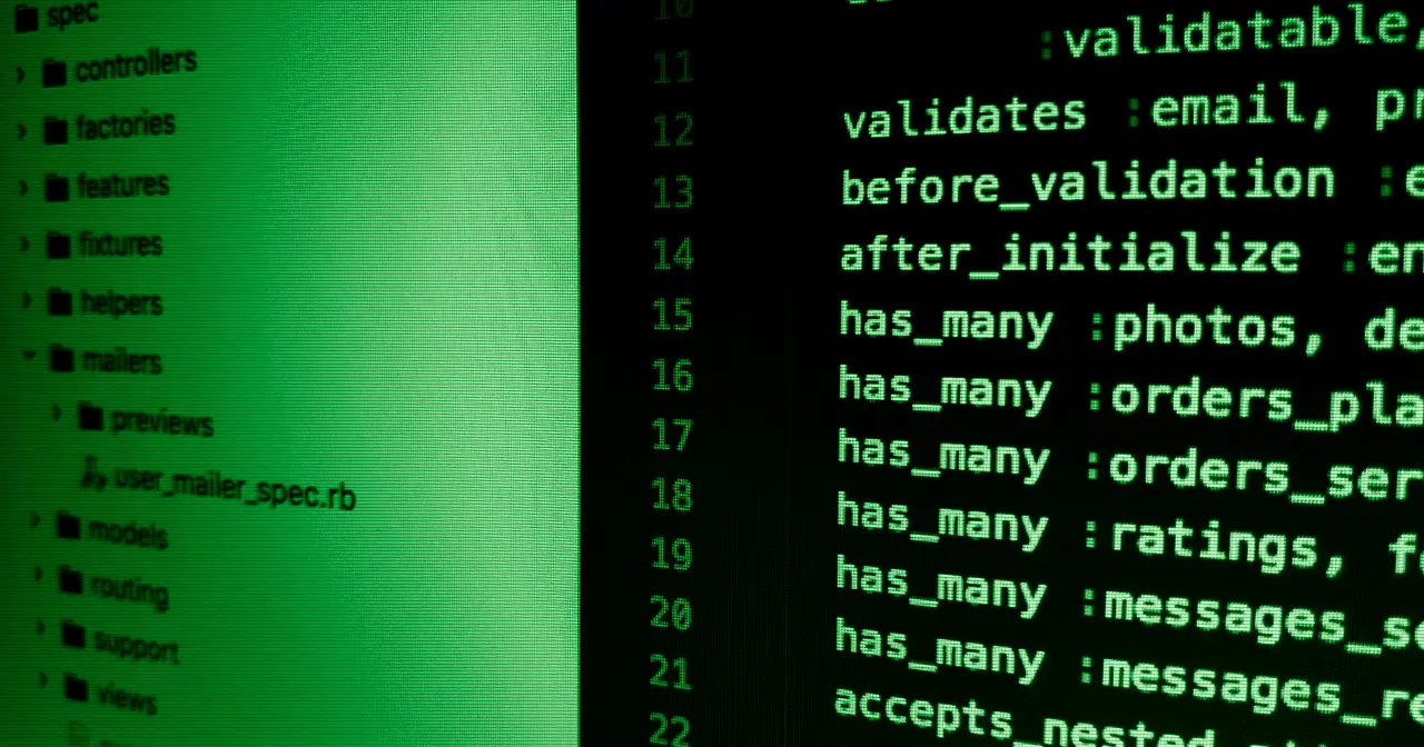 Concept of free and open source software on a computer screen