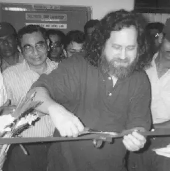 Portrait of Richard Stallman, founder of the GNU project and the Free Software Foundation