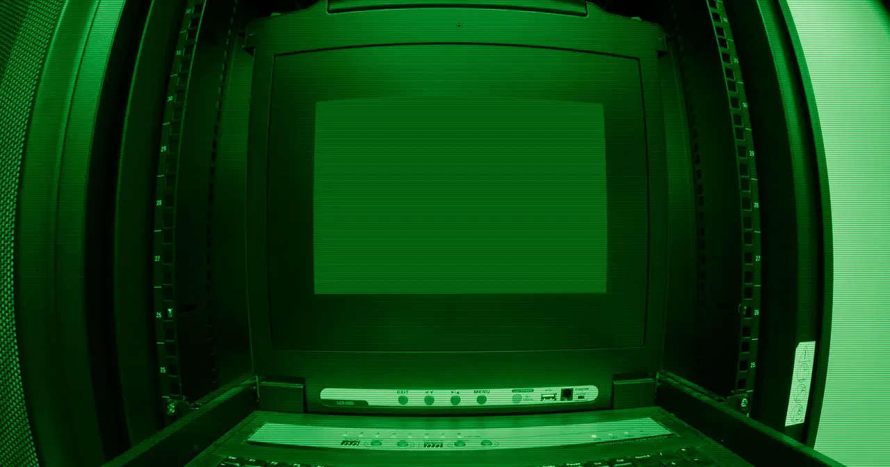 Terminal showing code on screen evoking the boot process of a Linux system