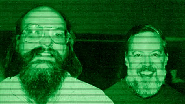 Ken Thompson and Dennis Ritchie, creators of Unix, in a 1973 photograph